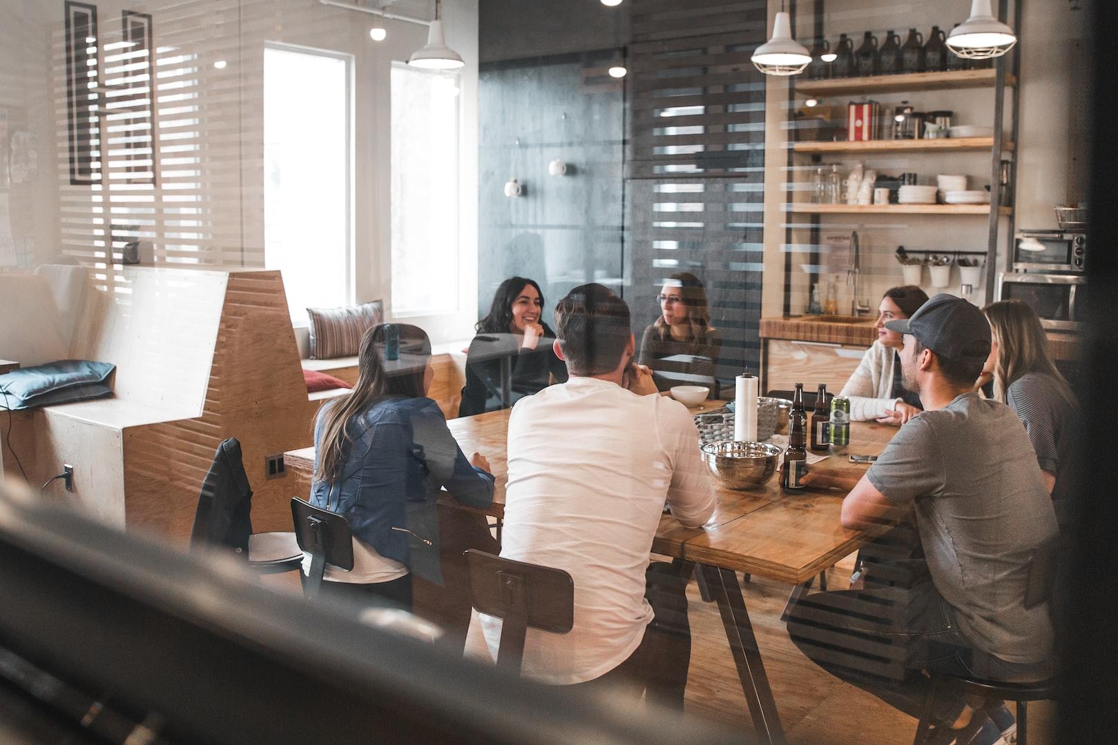 people sitting on chair